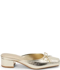 Matisse Geneva Metallic Bow Mules