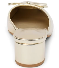 Matisse Geneva Metallic Bow Mules