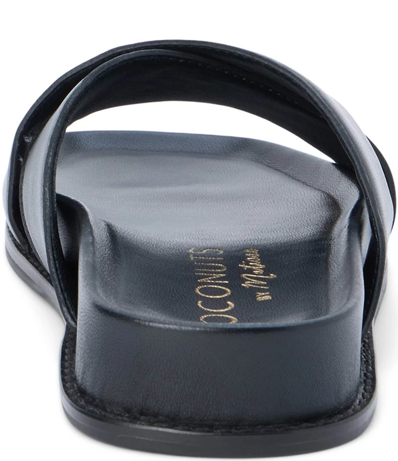 Matisse Hannah Leather Cross Band Slide Sandals