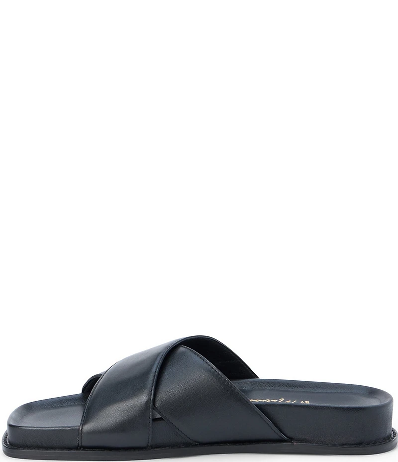 Matisse Hannah Leather Cross Band Slide Sandals