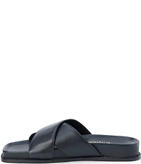 Matisse Hannah Leather Cross Band Slide Sandals