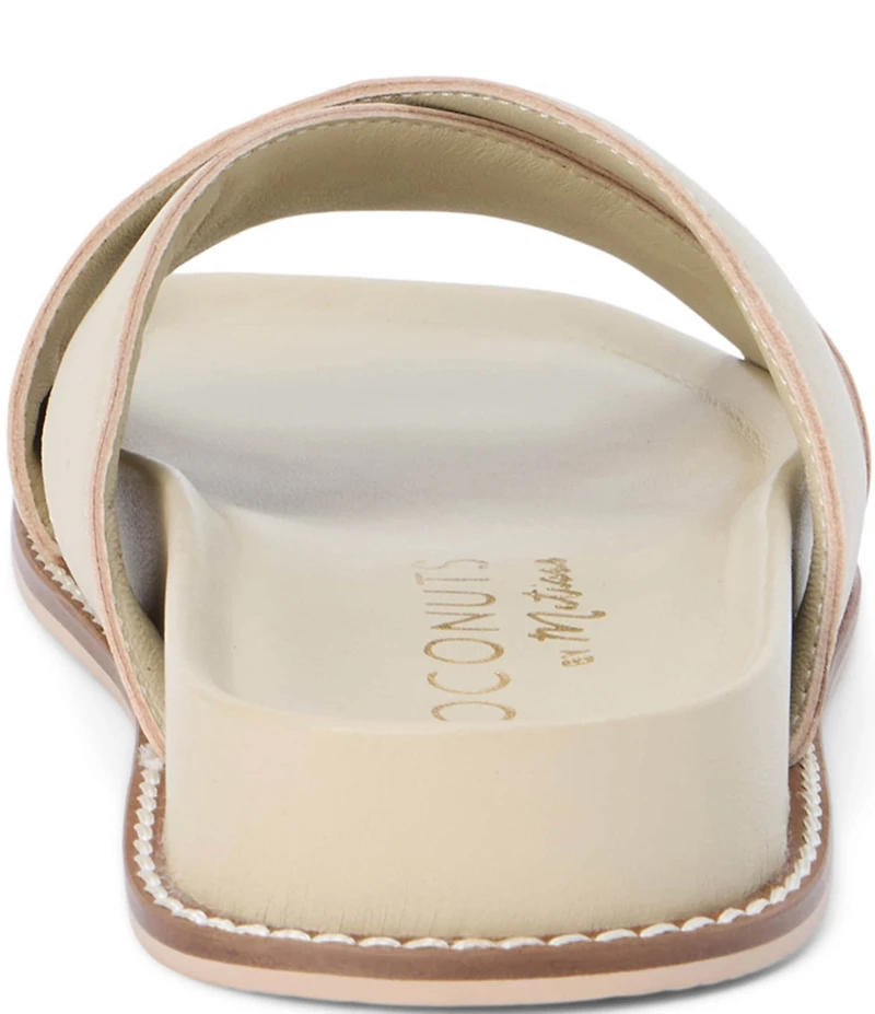Matisse Hannah Leather Cross Band Slide Sandals