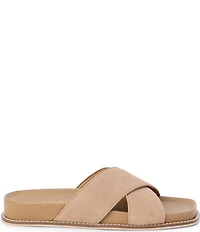 Matisse Hannah Suede Cross Band Slide Sandals