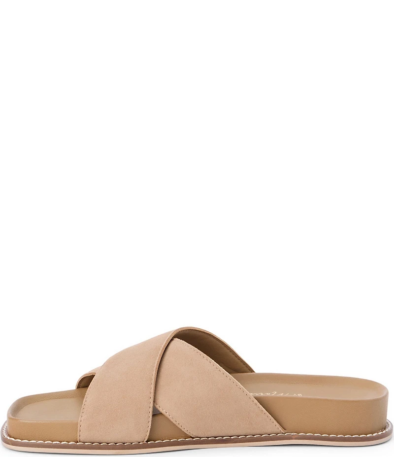 Matisse Hannah Suede Cross Band Slide Sandals