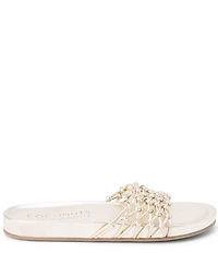 Matisse Harvey Leather Knotted Footbed Slide Sandals