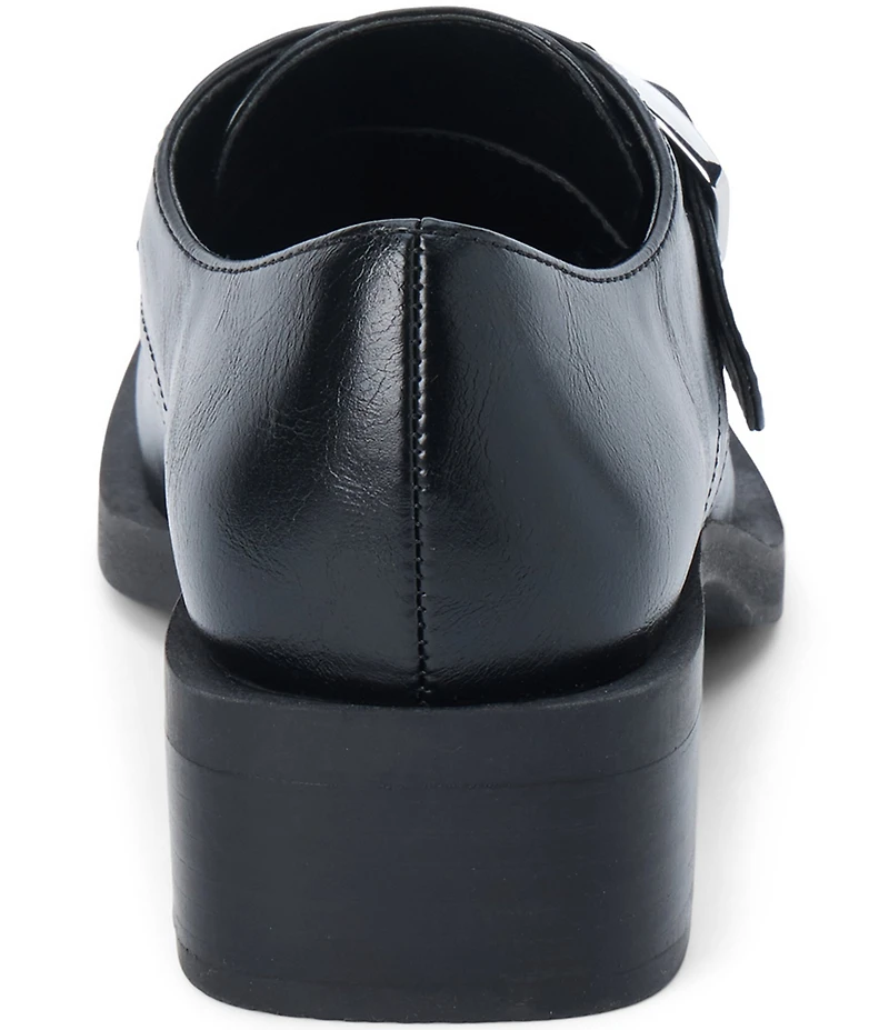 Matisse Hilary Monk Strap Hardware Square Toe Loafers