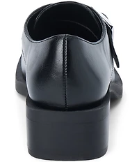 Matisse Hilary Monk Strap Hardware Square Toe Loafers