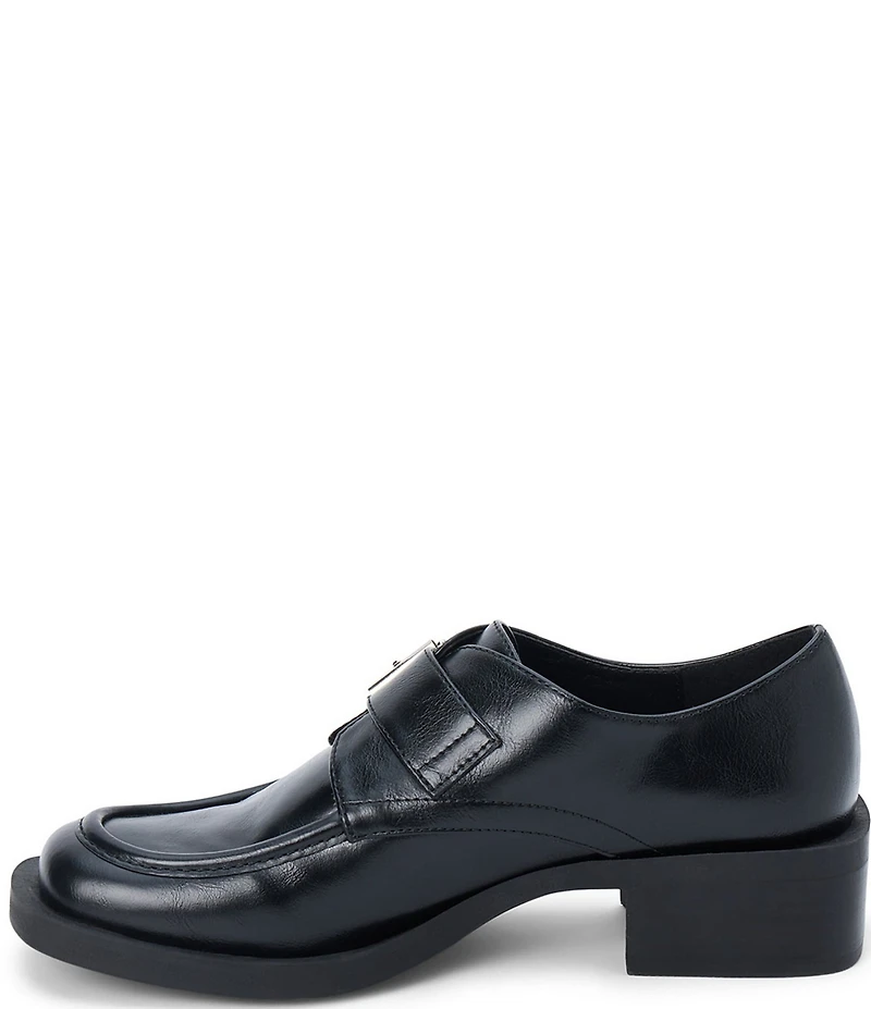 Matisse Hilary Monk Strap Hardware Square Toe Loafers