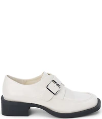 Matisse Hilary Monk Strap Hardware Square Toe Loafers