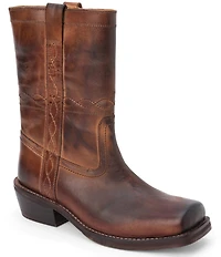 Matisse Jackson Leather Square Toe Western Mid Boots