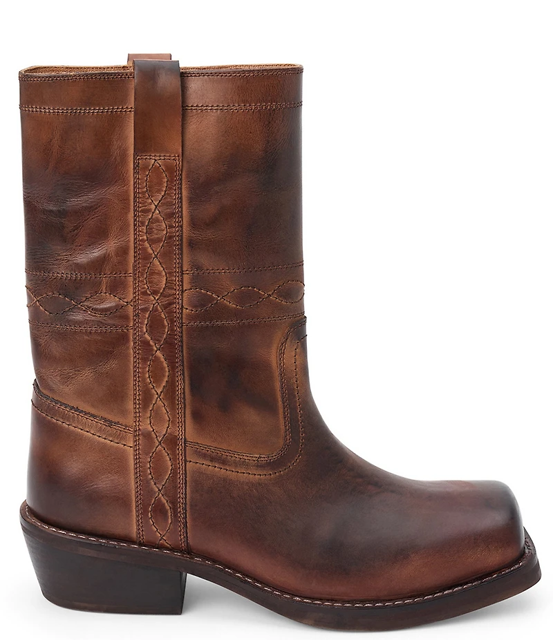 Matisse Jackson Leather Square Toe Western Mid Boots