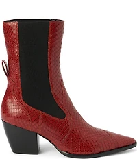 Matisse Keith Snake Embossed Leather Western Inspired Boots