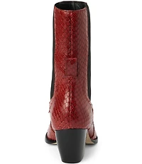 Matisse Keith Snake Embossed Leather Western Inspired Boots