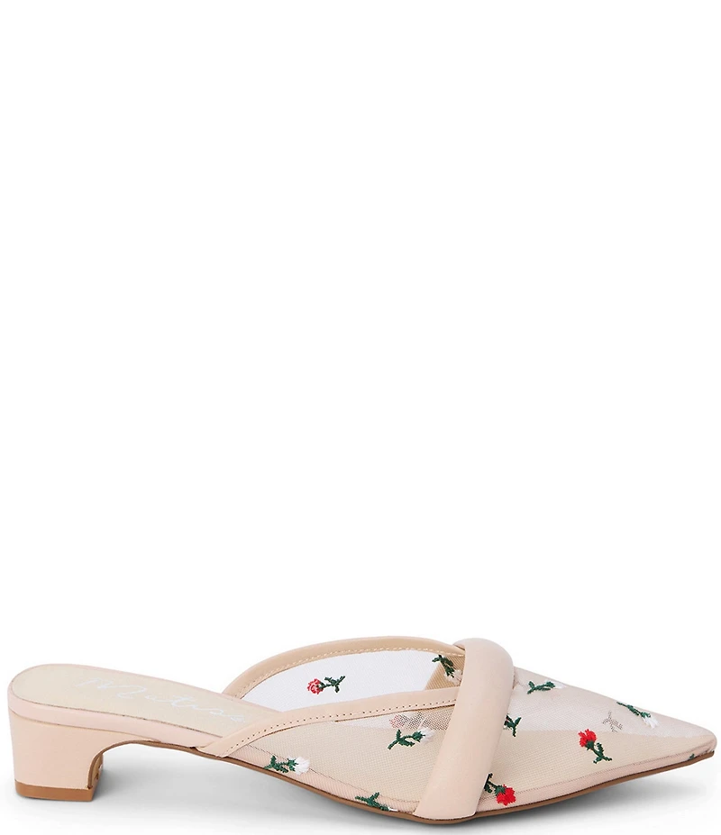 Matisse Kellan Floral Mesh Pointed Toe Mules