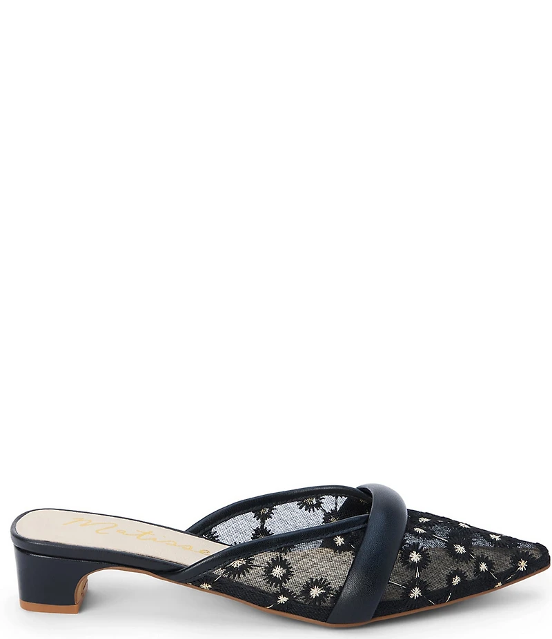 Matisse Kellan Floral Mesh Pointed Toe Mules