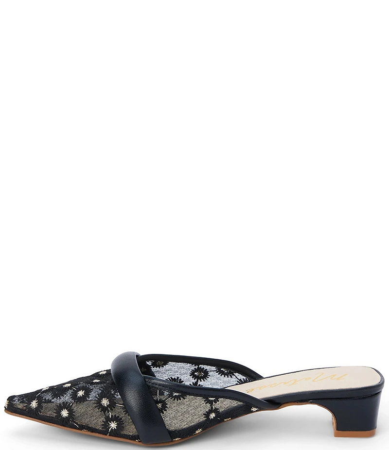 Matisse Kellan Floral Mesh Pointed Toe Mules
