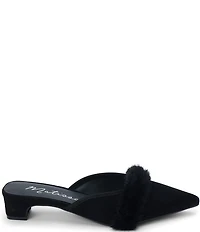 Matisse Kellan Suede and Faux Fur Mules