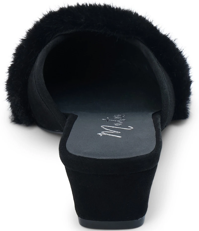 Matisse Kellan Suede and Faux Fur Mules