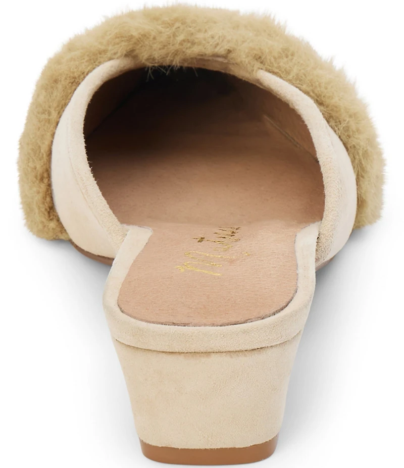 Matisse Kellan Suede and Faux Fur Mules