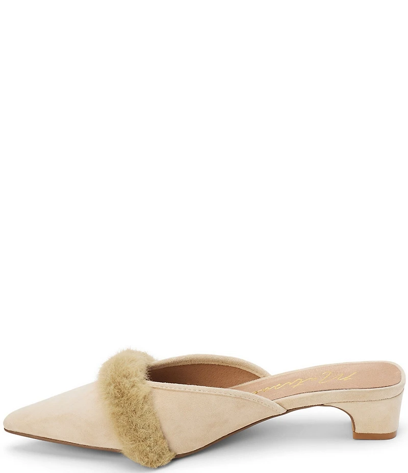Matisse Kellan Suede and Faux Fur Mules