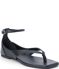 Matisse Kerry Leather Ankle Strap Thong Sandals