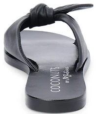 Matisse Mackenzie Leather Bow Knot Slide Sandals