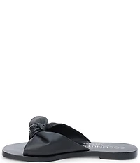 Matisse Mackenzie Leather Bow Knot Slide Sandals