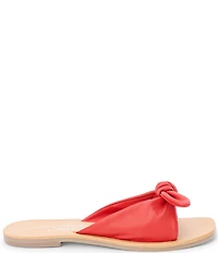 Matisse Mackenzie Leather Bow Knot Slide Sandals