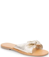 Matisse Mackenzie Leather Bow Knot Slide Sandals