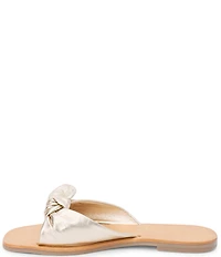 Matisse Mackenzie Leather Bow Knot Slide Sandals