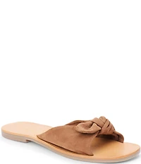 Matisse Mackenzie Suede Bow Knot Slide Sandals