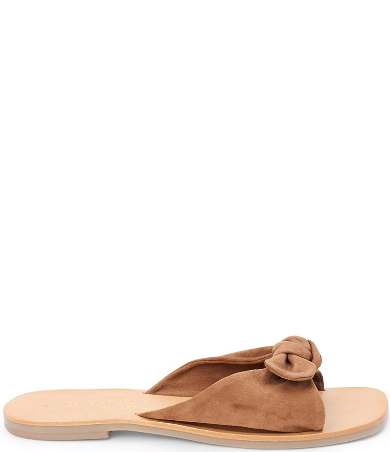 Matisse Mackenzie Suede Bow Knot Slide Sandals