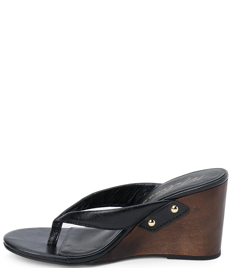 Matisse Maryland Leather Wedge Thong Sandals