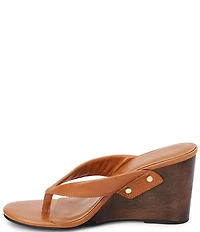 Matisse Maryland Leather Wedge Thong Sandals