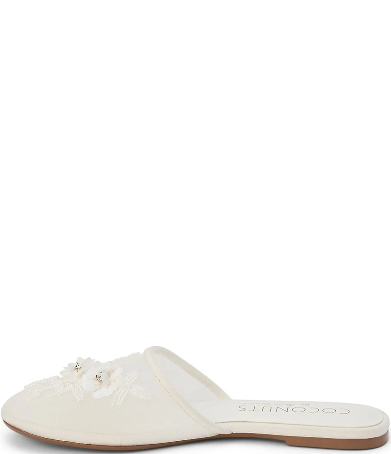 Matisse Maven Floral Applique Mesh Flat Mules