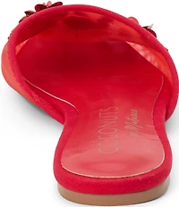 Matisse Maven Floral Applique Mesh Flat Mules