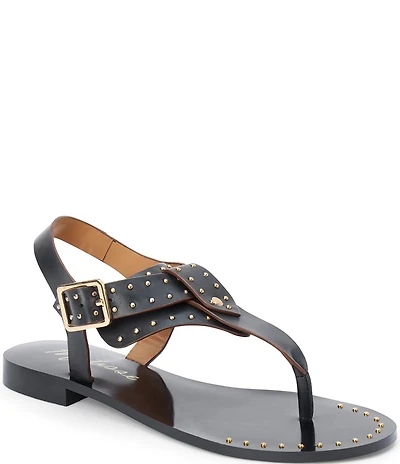 Matisse Mona Leather Studded Thong Sandals