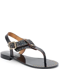 Matisse Mona Leather Studded Thong Sandals
