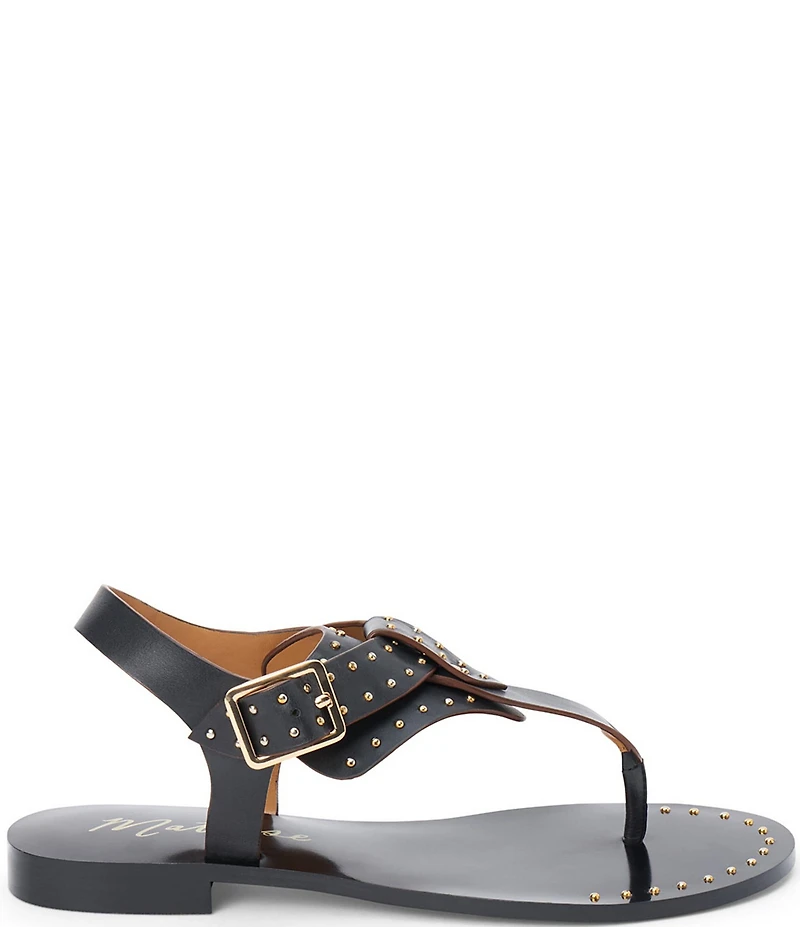 Matisse Mona Leather Studded Thong Sandals