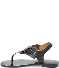 Matisse Mona Leather Studded Thong Sandals