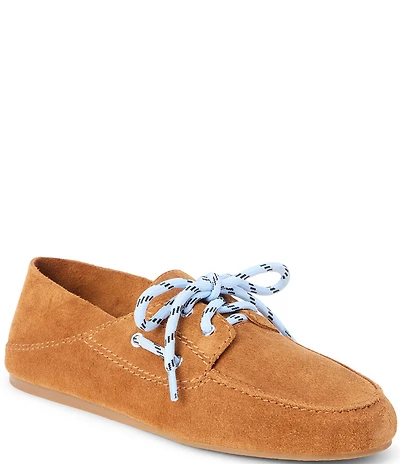 Matisse Petra Suede Lace Up Convertible Boat Shoes Flats