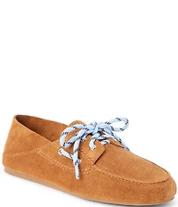 Matisse Petra Suede Lace Up Convertible Boat Shoes Flats
