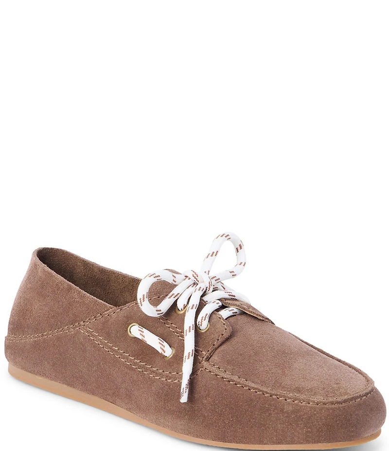 Matisse Petra Suede Lace Up Convertible Boat Shoes Flats
