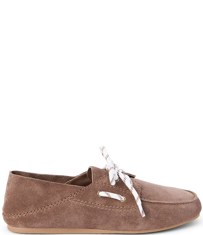 Matisse Petra Suede Lace Up Convertible Boat Shoes Flats