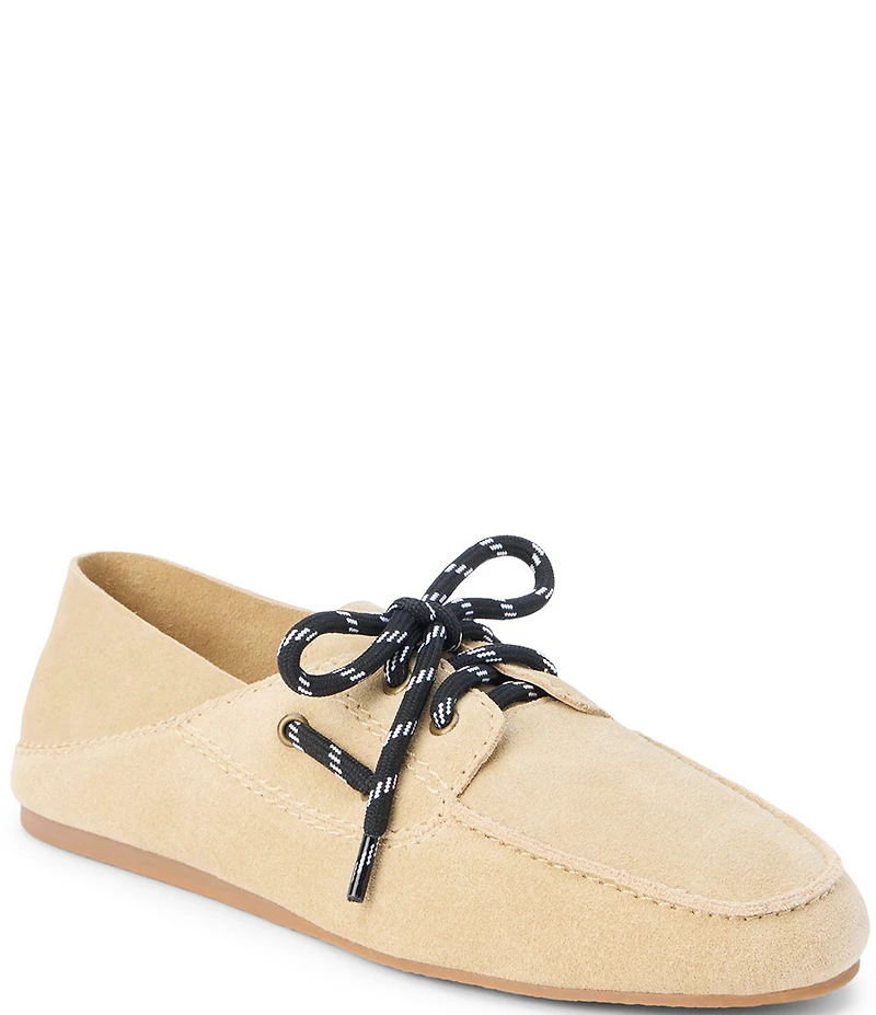 Matisse Petra Suede Lace Up Convertible Boat Shoes Flats