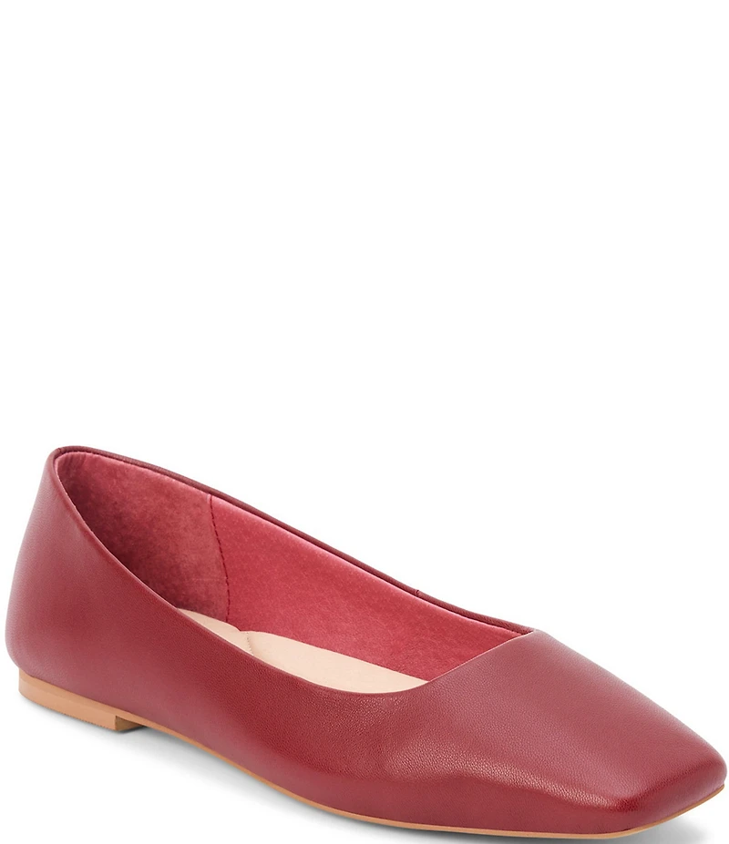Matisse Phillip Leather Square Toe Ballet Flats