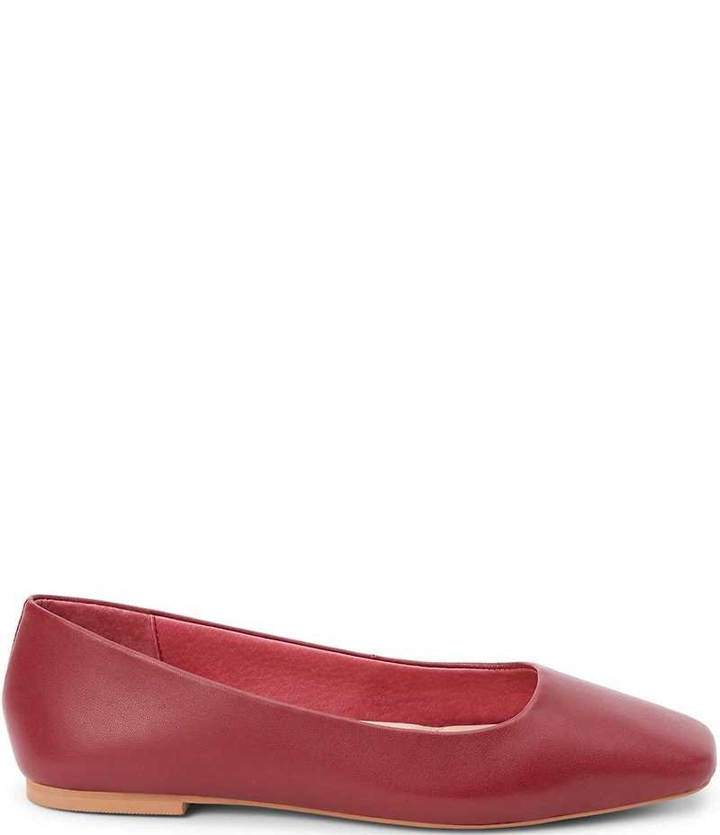 Matisse Phillip Leather Square Toe Ballet Flats