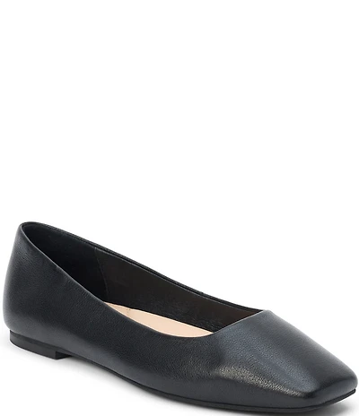 Matisse Phillip Leather Square Toe Ballet Flats