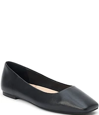 Matisse Phillip Leather Square Toe Ballet Flats