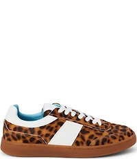 Matisse Quincy Leopard Print Calf Hair Lace Up Sneakers